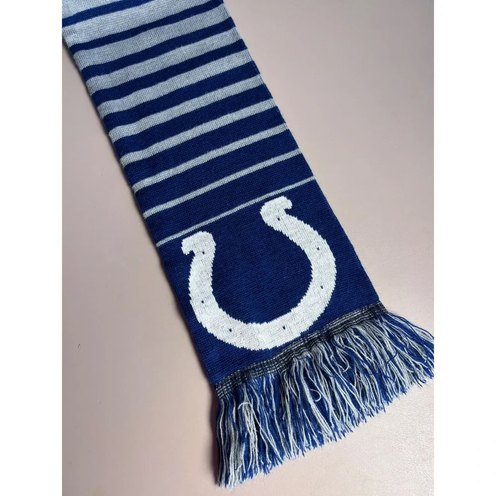 Indianapolis Colts Forever‎ Collectibles Knit Scarf Horseshoe Logo Blue White